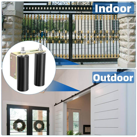 Six Inch Sliding Gate Roller With Adjustable L Bracket Heavy Duty Universal Gate Guide Kit for barn and sliding doors installation