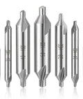 Pro Grade Center Drill Bit Set For Lathe And Metalworking, 60 Degree M2 High Speed Steel Center Bits With Countersink, Seven Sizes
