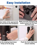 Easy installation steps for Cordless V10 Vacuum Docking Station Wall Mount Kit, showing wall mounting and assembly details.