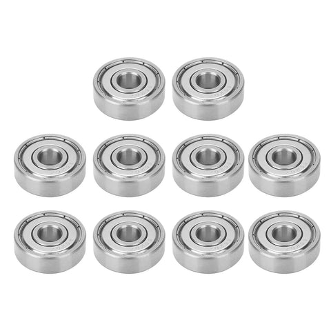 Stainless Steel Roller Ball Bearings 6x19x6mm Set Of 10 For Skateboards Inline Skates And Electric Skateboards Double Shielded High Speed