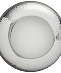 Heavy Duty Double Wall Insulated Stainless Steel Serving Bowl With Hella Sharp Hammered Finish Keeps Food Hot Or Cold 11 5 Inch top view showing hammered design.