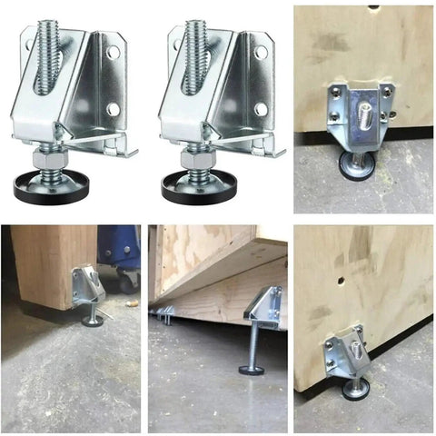 8 Pcs Adjustable Furniture Levelers Rock Solid Heavy Duty Feet For Sofa Table Chair Cabinet Threaded Precision Height Adjustment
