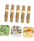 Brass Barrel Hinges 25 Pack For Jewelry Boxes And Small Cabinets Slick Hidden Concealed Cylindrical Hinges 4x20mm