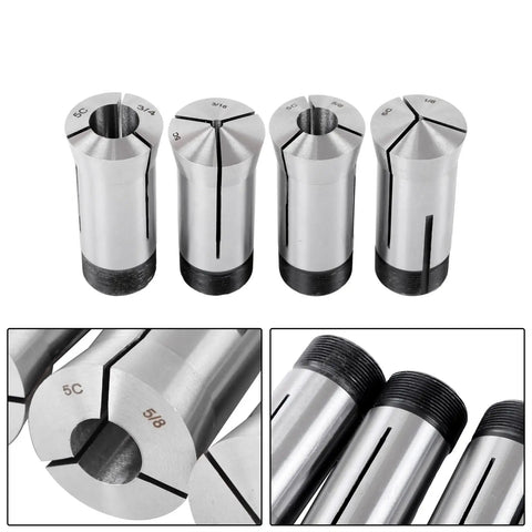18 Piece 5C Collet Set 1/16 To 1/8 Inch With.0006 TIR Pro Grade Alloy Steel For CNC Milling Machines And Lathes Tool And Workpiece Clamping Kit With Durable Repeatable Hold, 5C collets