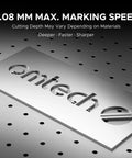 Top Shelf 30 Watt Mopa Fiber Laser Engraver With Red Dot Guide And LightBurn Compatibility For Killer Metal Color Marking On A Generous 7 X 7 Inch Work Area That Actually Hits Different, showcasing engraving detail on metal.