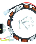 Heavy Duty Stator Alternator With Voltage Regulator Plug And Play Swap For Bs 18Hp To 24Hp Engines showing coil and regulator parts.