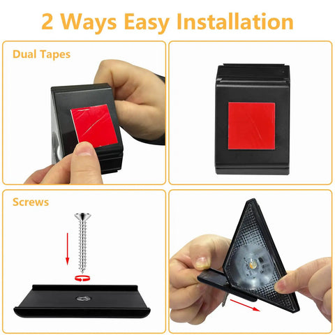 Upgrade Your Backyard With Solar Powered Deck Lights Eight Pack Led Step And Fence Lights installation options shown