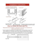 Installation instructions for 3-section full extension drawer slides with ball bearing, side mount, black, 12 inch