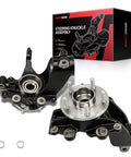 Beefy Front Steering Knuckle And Wheel Bearing Hub Assembly Set For Ford Focus 2012 To 2018 Two Piece Passenger And Driver Side With Seals