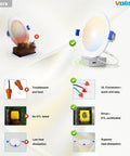 Comparison of VOLISUN 8 Pack 7 inch Recessed Lighting features, highlighting UL connectors and ETL certified driver.
