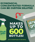 Heavy Duty Grime Busting Cleaner And Degreaser Concentrate, Non Toxic And Biodegradable, 5 gallons jug with spray bottle