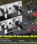 Thermostat Limit Switch Kit For Suburban RV Water Heater SW Replacement Parts 232306 232282 233534 525007, switches and wires