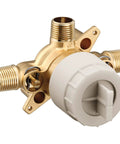 U130CIS Three Port Shower RoughIn Brass Mixing Valve With CC And IPC Connections And Stops Pressure Balancing Exposed