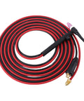 Coiled TIG Welding Torch 150A With 35 To 50mm2 Connector And 26.2Ft EPDM Rubber Hose For Long Distance Welding