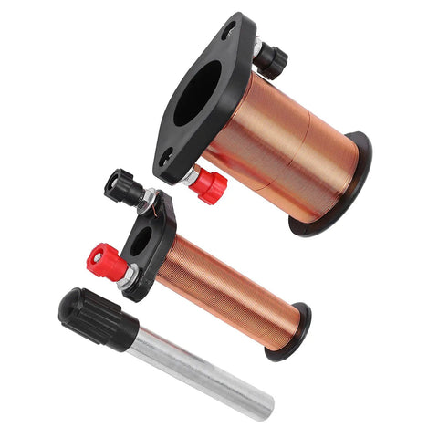 Hands On Electromagnetic Induction Coil Kit for Physics Class with Lightweight PVC and brass coil, suitable for school experiments