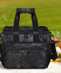 Front view of Insulated Picnic Backpack For Work Beach And Travel with thick insulation and soft lining, outdoor setting.