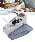 Portable Handheld Money Counter Machine for Fast, Accurate Bill Counting, displayed open with buttons and screen