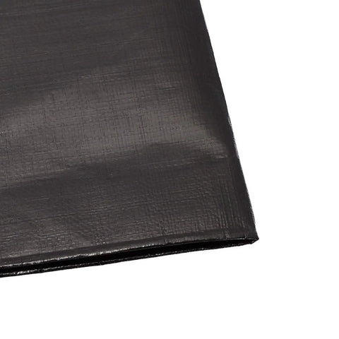 Heavy Duty Black Waterproof Poly Tarp 6 X 8 Feet 3 Pack With Grommets Every 36 Inches Extra Thick 6-Ounce HDPE Material