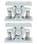 Heavy Duty Double Roller Door Catch For Rv And Trailer Secure Spring Loaded Zinc Alloy Stopper close-up view of dual springs and locking mechanism