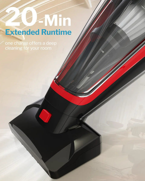 Pet Hair Handheld Vacuum Cordless With Rechargeable Battery Motorized Brush close-up showing design and features
