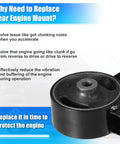 Heavy Duty Engine Torque Strut Mount Bracket To Crush Clunking And Keep Your Rig Rollin Smooth Direct Fit Oem For Lexus Es300 Es330 Camry 2002 2006 close-up of mount showing design features and rubber cushion