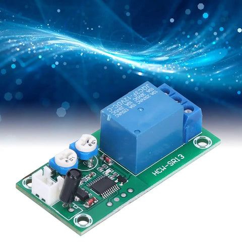 Two Pack Vibration Sensor Module 12V DC Time Delay Relay Alarm With Adjustable Sensitivity And Delay From 1 To 240 Seconds Low Standby Current No False Alarms Industrial Grade Protection Real Time Vibration Detection And Reliable Alarm on PCB