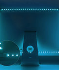 Illuminated L Shape 4 Pin LED Connector Kit With 22 Clips For 10mm Strip Lights showing corner and straight connectors