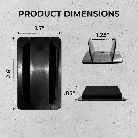 Product dimensions for Hide A Spare Key In Plain Sight With This Real Looking Rock Key Holder, 2.6x1.7x0.85 inches shown