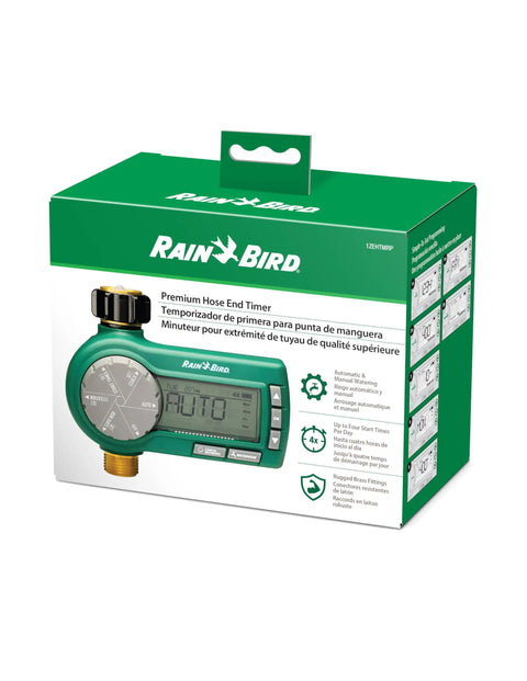 Premium Digital Hose End Timer Controller For One Zone Sprinklers, Battery Operated, Brass Inlet And Outlet, 7 Day Scheduling package