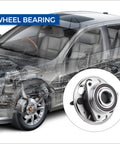 Front Or Rear Wheel Hub Bearing Assembly With ABS For 5-Lug GM Vehicles - Fits Malibu, Impala, Equinox, Terrain, Lacrosse, XTS, CTS, Regal