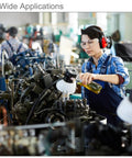 Worker lubricating machinery with Brass Straight Grease Fitting M5x0 8mm Hydraulic Nipple 5 Pack in factory