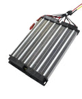 Built Tough 3000W PTC Electric Air Heater part with metallic fins and wiring, designed for RV heating or garage projects on 220V AC DC.