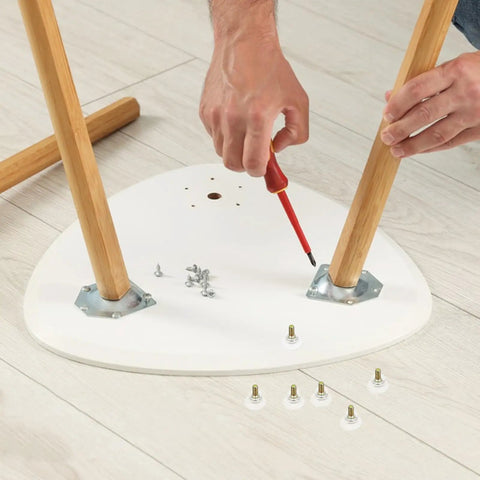 Installing Heavy Duty Screw In Furniture Floor Protectors Set 10 Pcs With Plastic And Iron Pads Non Slip Glides on chair legs