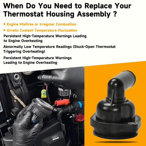 Thermostat With Housing Kit For Mercury Marine Outboard Motors 65 HP Through 150 HP 4 Stroke Replace 8M0090819 892864T06