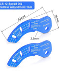 Two Pack 12 Speed Di2 Derailleur Adjustment Tool For Shimano Electronic Shifting Systems R7100 R8150 R9250 blue tools