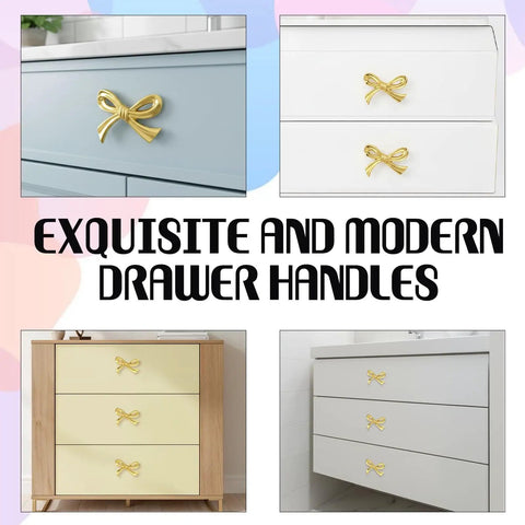 gold bow handles for dresser Dresser glow-up  recently found a set of 4 gold bow drawer knobs at  @homegoods for $4.99  #homegoodshappy #gofinding