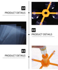 Car Windshield Repair Kit For Chips And Bullseye Cracks Quick Cure Glass Repair showing tools and materials for use.