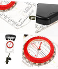 Orienteering Compass Ruler Navigation Tool For Hiking And Camping With High Precision Dial And Luminous Coating For Low Light