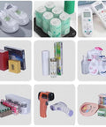Ylpddmm Heat Sealer Shrink Wrap Machine 12 Inch 18 Inch 24 Inch Hand Held Film Wrapper with various packaged items.