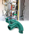 Lwuey Steel Pipe Bender Port Aluminum Cast Tube Bending Tool Conduit Hand Benders showing heavy-duty design for hydropower projects.