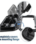 Heavy Duty Boat Hatch Cover Built Like A Tank With Premium Abs Plastic For Tight Deck Access features 180-degree swing hinge and mounting.