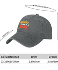 Light Grey Bug Print Sun Hat For Women Breathable Cap with brim and crown dimensions, great for outdoor activities.