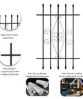 Heavy Duty Window Bars With Spear Point Design 24 By 36 Inches White Security Guards for Kids Outdoor Burglary Prevention