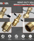 Olive Puller Tool For Brass Pipes Pro Grade Heavy Duty Pipe Olive Remover For NPT Fittings Ferrule Puller with component details