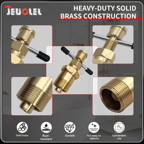 Olive Puller Tool For Brass Pipes Pro Grade Heavy Duty Pipe Olive Remover For NPT Fittings Ferrule Puller with component details