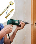 No Sweat Quick Swap Lightweight Alloy Router Circle Cutting Jig And Round Guide Bracket For Cabinet Hardware Jig Fits Edge Trimmer in use.