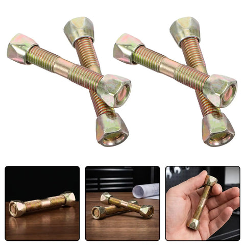 Heavy Duty Swing Hanger Screws and Swivel Brackets Set with gold-tone metal, ideal for outdoor patio swing chair mounting hardware.
