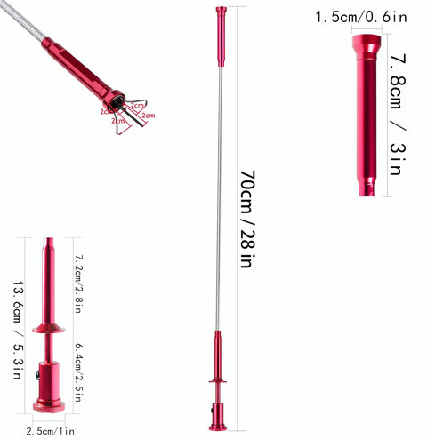 Flexible Magnetic Pickup Tool With Bendable Shaft And Four Claws Strong Magnet Reacher For Narrow Spaces Like Engine Bays Sinks Drains Jewelry Keys And Metal Objects 28 Inch Extended Reach