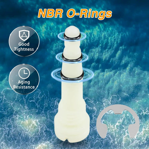 NBR O-rings on power trim tilt manual release relief valve for Mercury Mariner Force outboard motors in water background