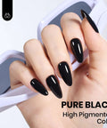 Black And White Gel Nail Polish Set 2 x 15ml HEMA Free Monochrome Aesthetics For 4th Of July Nails DIY Mani Art Soak Off LED Friendly